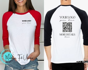 Custom Unisex 3/4 Sleeve Baseball Tee Personalized Unisex 3/4 Sleeve Baseball Shirts Custom Design Your Own Shirt Custom Baseball JerseyTee