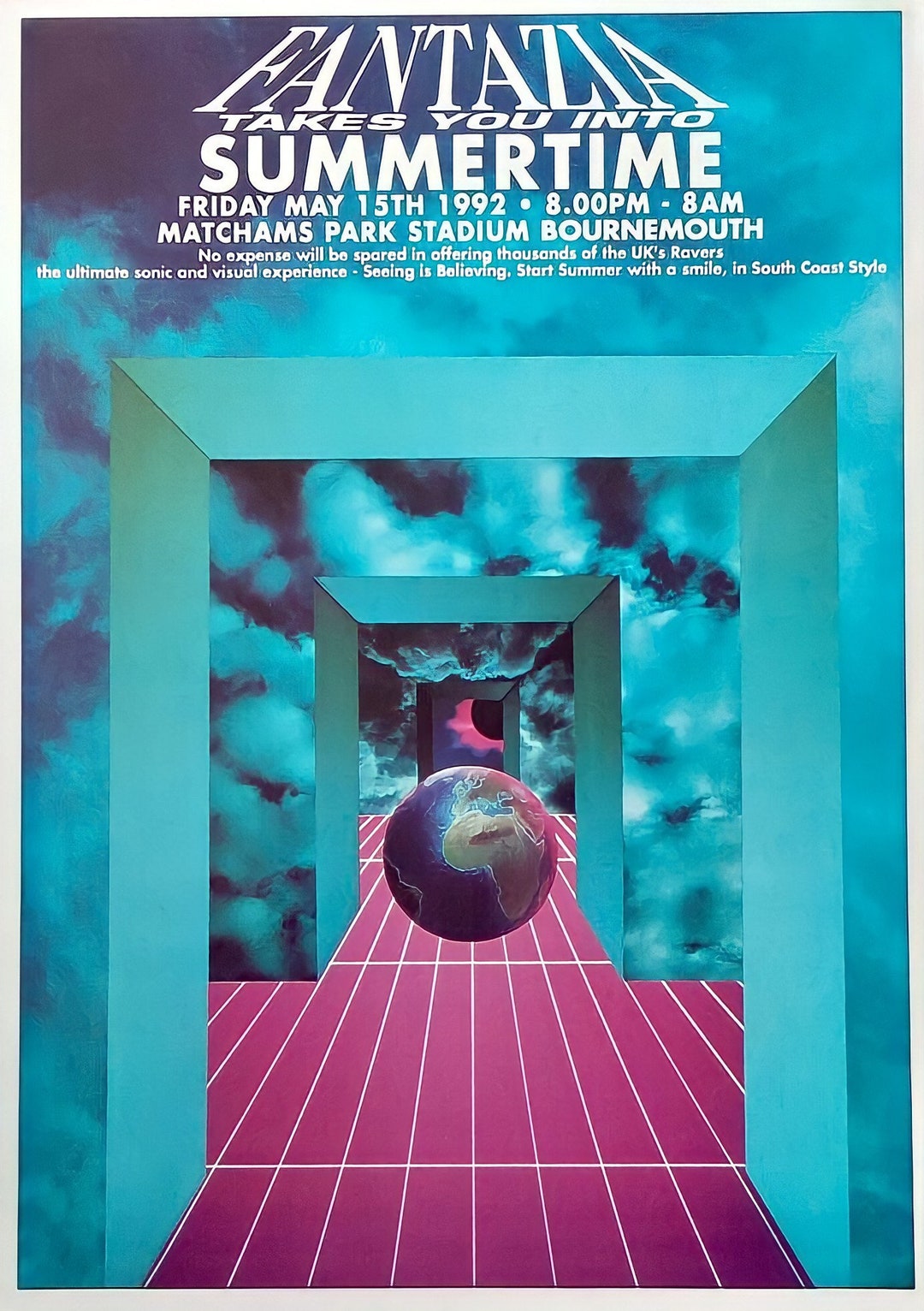 90s Rave Poster A3 Sized Retro Poster Etsy UK