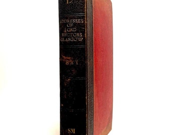 1839 ERSTE AUFLAGE In Leder gebundene Kopie von Antrittsreden von Lord Rectors der Universität Glasgow.