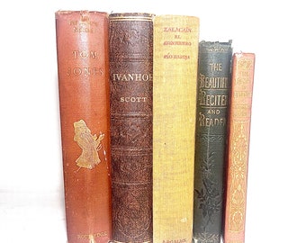 Vintage / Antique Decorative Individual Hardback Books