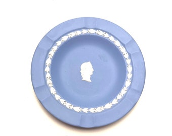 Antique 19th Century [cheese Dome] Powder Blue - Jasperware