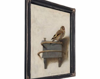 The Goldfinch, Fabritius Framed Art - Vintage Artwork Print