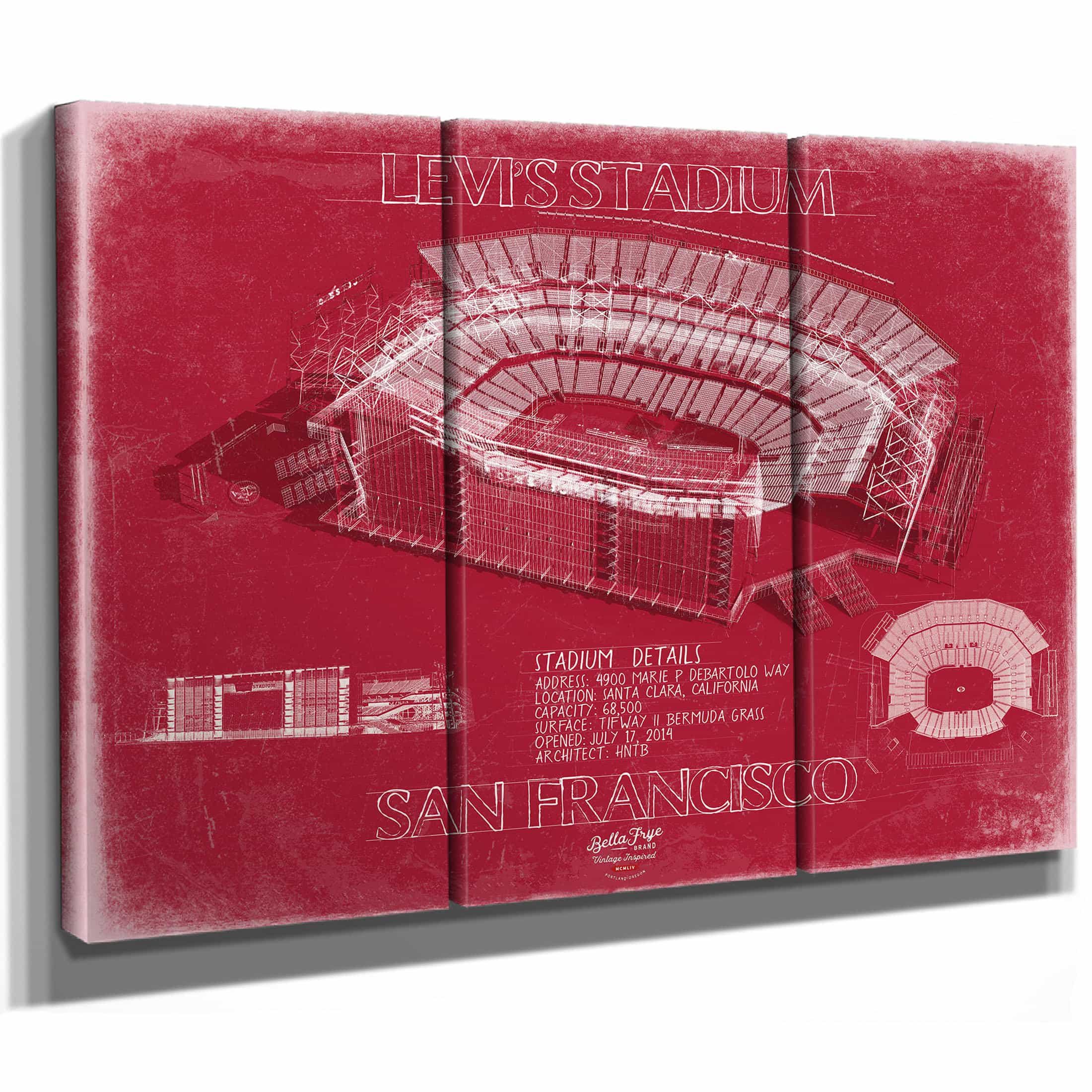 Levi's Stadium Wall Art - Original San Francisco 49ers Fan Print - Etsy