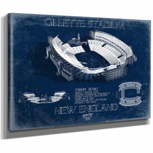 Gillette Stadium Wall Art - Original New England Patriots Print