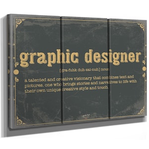 Graphic Designer Definition Art: Framed or Canvas Print