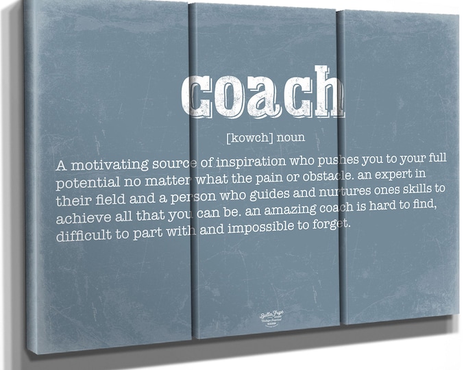 Coach Definition Wall Art - Gift for Coach Dictionary Artwork