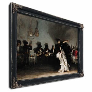 El Jaleo by John Singer Sargent – Spanish Dancer Wall Art – Vintage Flamenco Print – Framed, Canvas, or Unframed Museum Reproduction