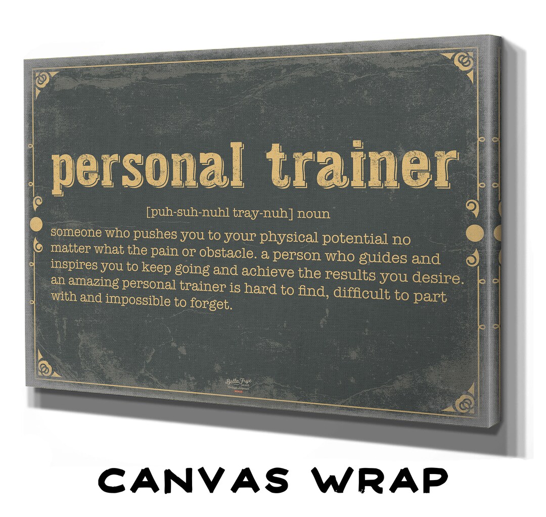 Personal Trainer Word Definition Wall Art Gift For Personal Trainer personal-trainer-word-definition-wall-art-gift-for-personal-trainer