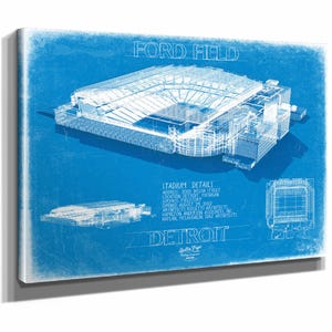 Ford Field Wall Art - Detroit Lions Football Poster
