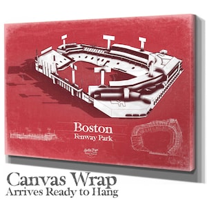 Fenway Park Wall Art - Boston Red Sox Team Color Poster