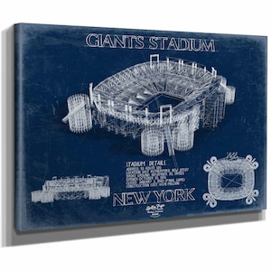 Giants Stadium Wall Art - Original New York Giants Print
