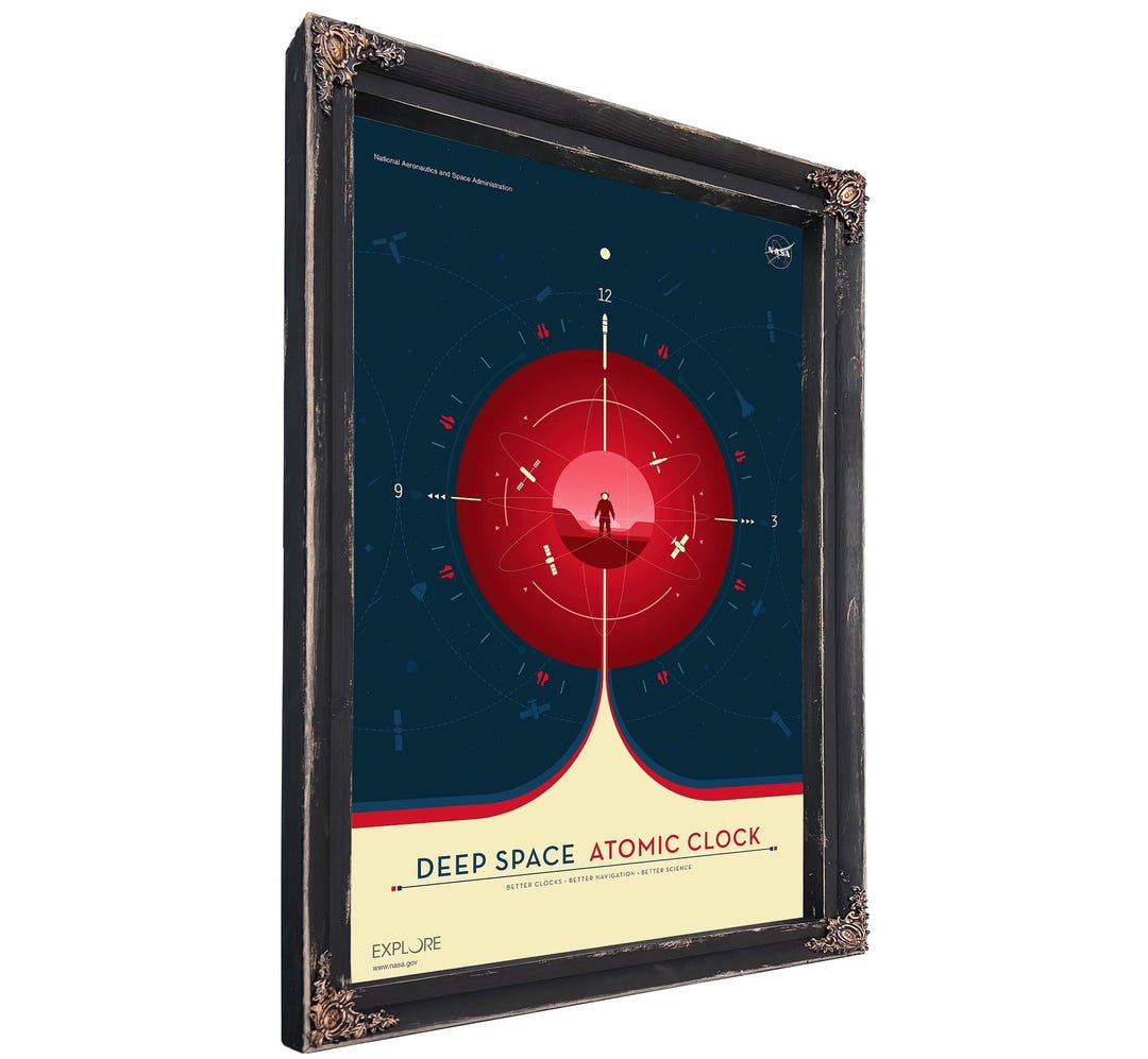 NASA Deep Space Atomic Clock Art Print: Sci-fi Wall Decor - Etsy