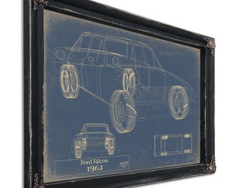 Vintage 1962 Ford Falcon Car Model Print