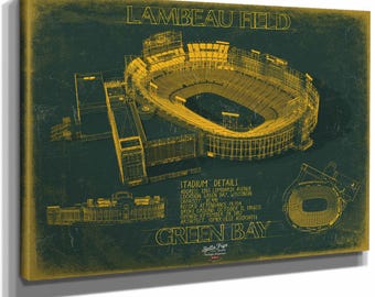Lambeau Field Wall Art - Original Green Bay Packers Print