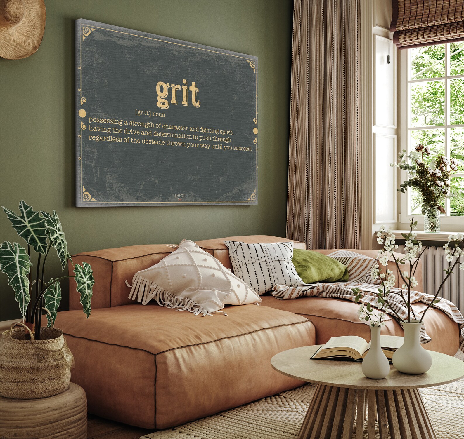 Grit Word Definition Wall Art Gift for Grit Dictionary Etsy