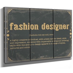 Fashion Designer Definition Art: Unique Dictionary Print