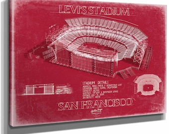 Levi's Stadium Wall Art - Original San Francisco 49ers Fan Print