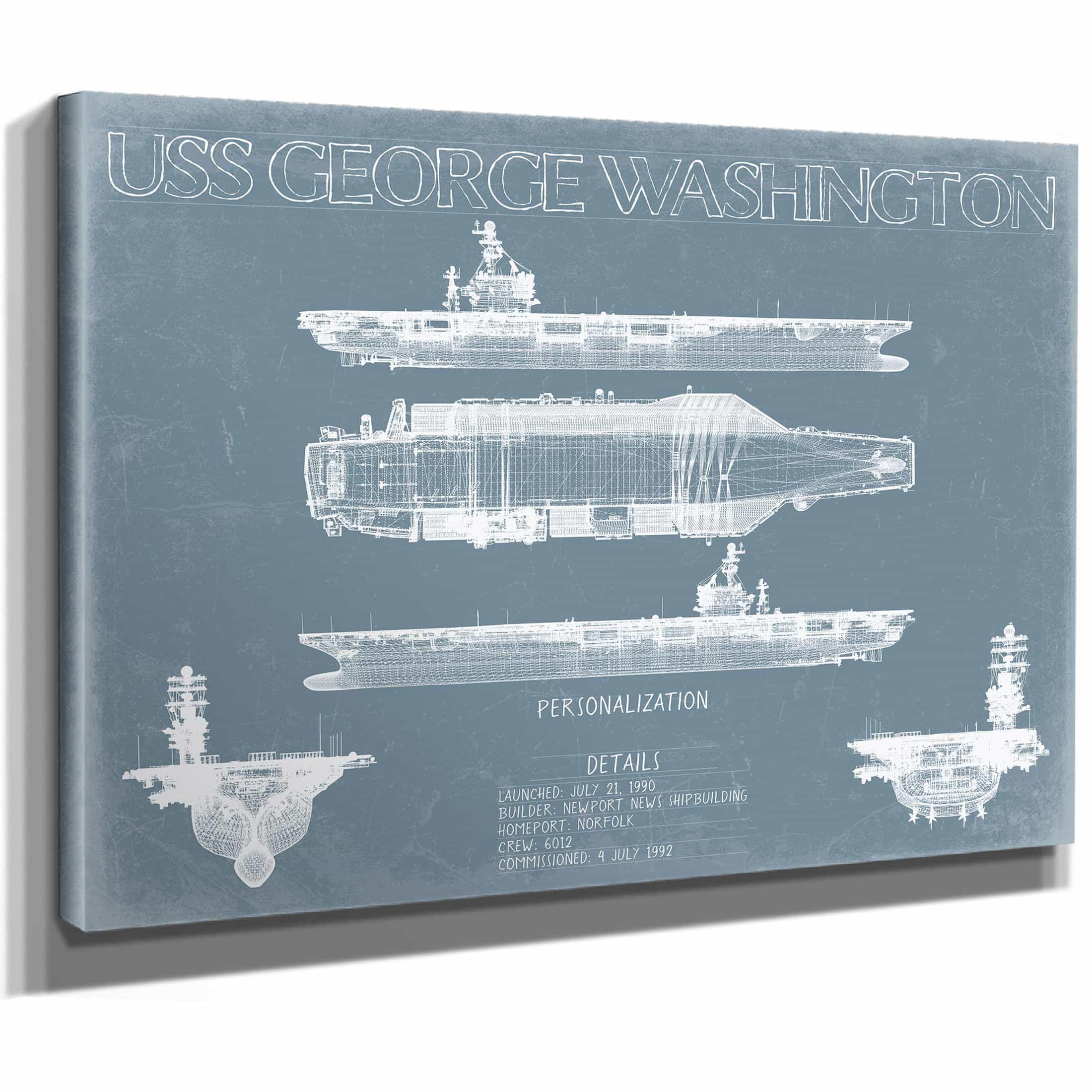 USS e Washington (CVN 73) プレート USS e Washington (CVN 73) プレート USS George Washington (CVN 73)