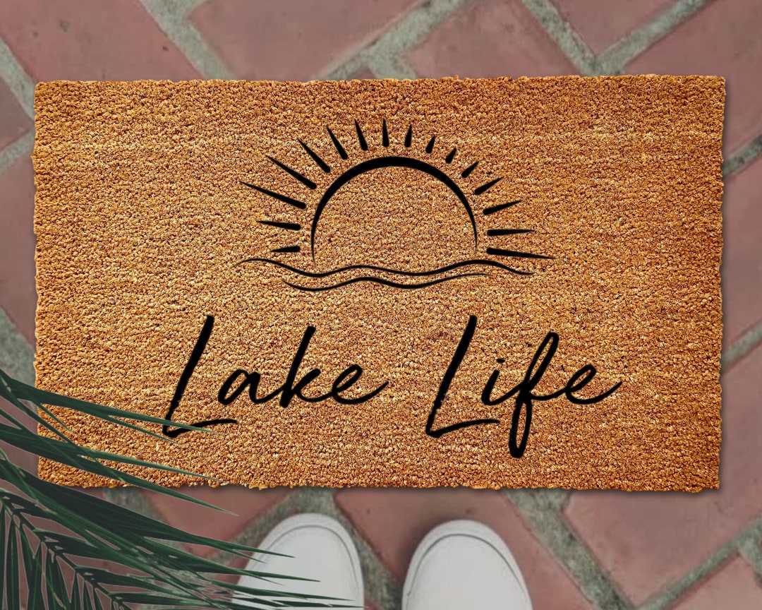 Lake Life Doormat Lake House Doormat Lake House Home Decor Vacation