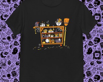 Witchy Bookcase Unisex classic tee | Halloween Shirt | Shirt for Halloween Lovers | Everyday Is Halloween | Witchy Era