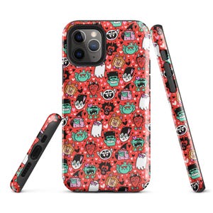 Valloween Tough Case for iPhone | Halloween Phone Case | Spooky Phone Case | Halloween Art | Halloween Protective Phone Case