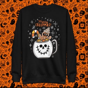 Merry Creepmas Mug Unisex Premium Sweatshirt