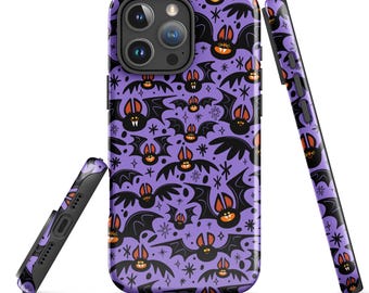 Bat Phone Case Tough Case for iPhone® | Halloween Phone Case | Spooky Phone Case | Halloween Art | Halloween Protective Phone Case