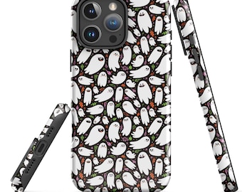 Ghost Phone Case | Tough Case for Iphone | Halloween Phone Case | Spooky Cute Phone Case | Tech Gift for Halloween