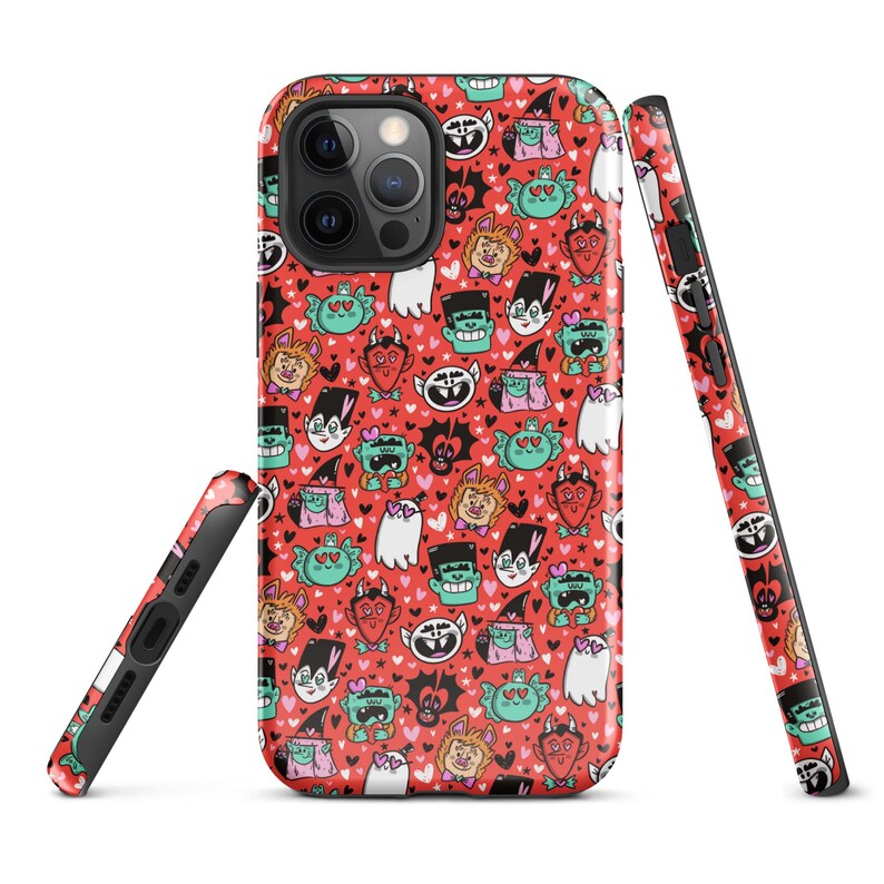 Valloween Tough Case for iPhone | Halloween Phone Case | Spooky Phone Case | Halloween Art | Halloween Protective Phone Case