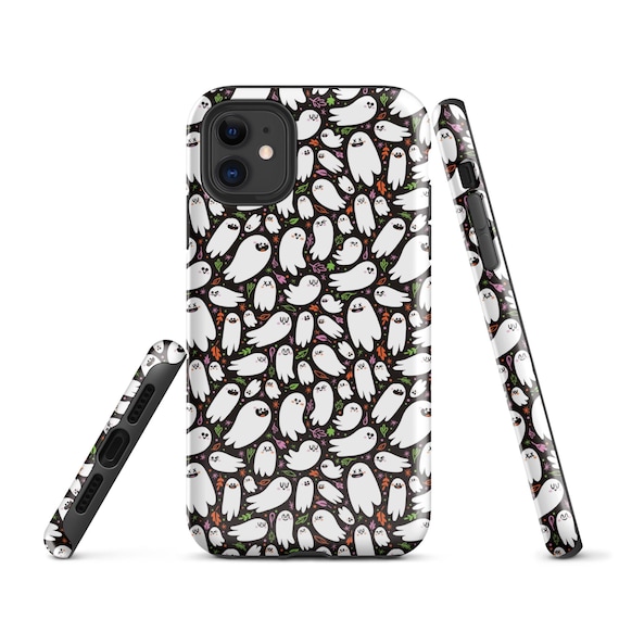 Ghost Phone Case | Tough Case for Iphone | Halloween Phone Case | Spooky  Cute Phone Case | Tech Gift for Halloween