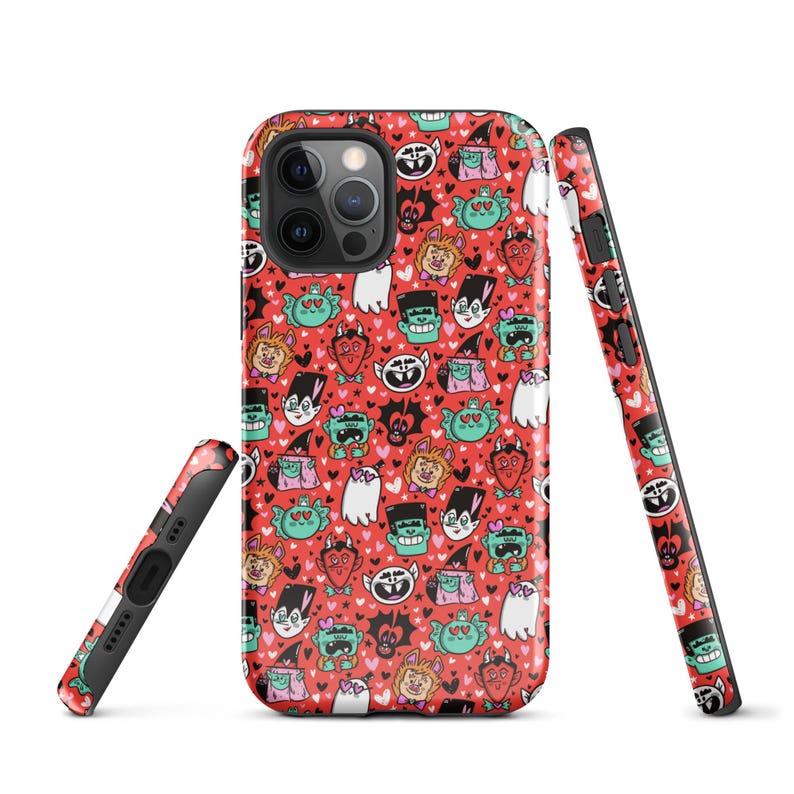 Valloween Tough Case for iPhone | Halloween Phone Case | Spooky Phone Case | Halloween Art | Halloween Protective Phone Case