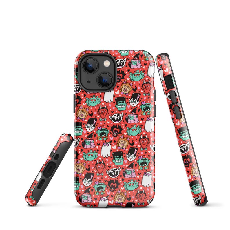 Valloween Tough Case for iPhone | Halloween Phone Case | Spooky Phone Case | Halloween Art | Halloween Protective Phone Case