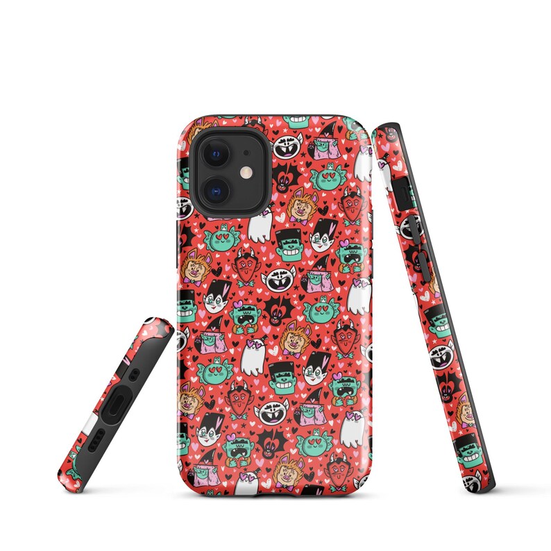 Valloween Tough Case for iPhone | Halloween Phone Case | Spooky Phone Case | Halloween Art | Halloween Protective Phone Case