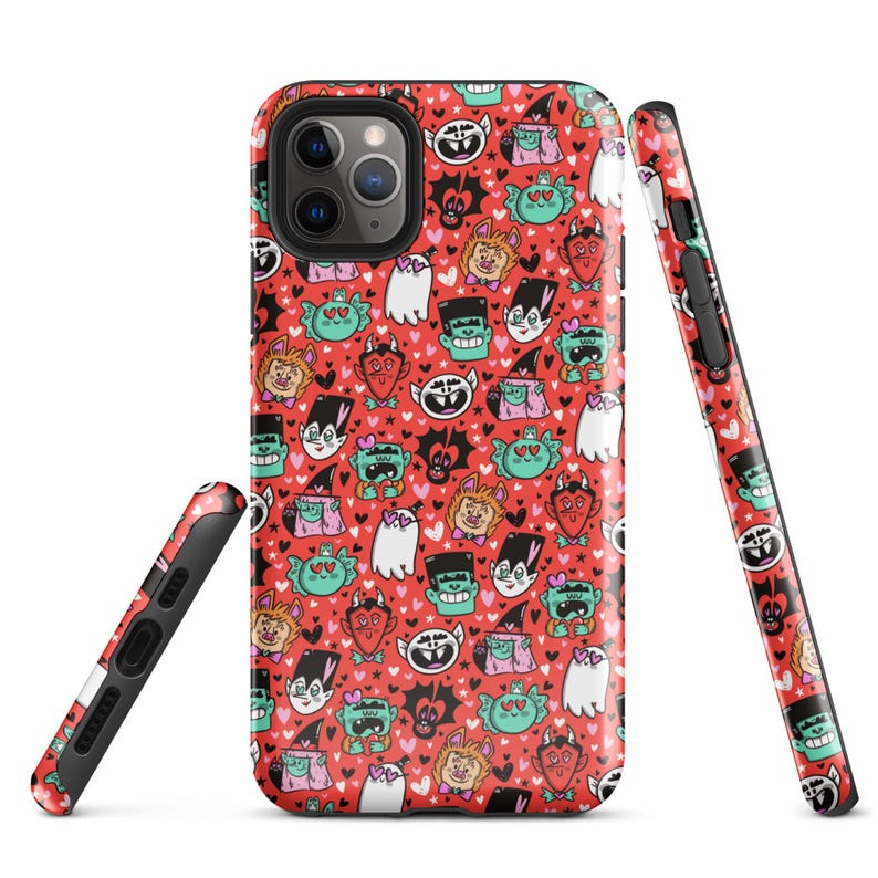 Valloween Tough Case for iPhone | Halloween Phone Case | Spooky Phone Case | Halloween Art | Halloween Protective Phone Case