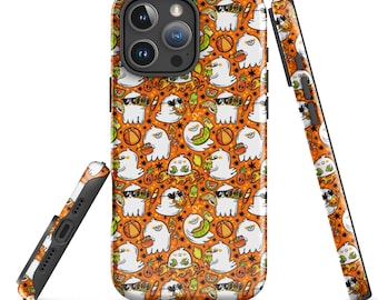 Hot Ghost Summer Tough Case for iPhone | Halloween Phone Case | Summerween Phone Case | Halloween Art | Halloween Protective Phone Case