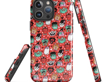 Valloween Tough Case for iPhone | Halloween Phone Case | Spooky Phone Case | Halloween Art | Halloween Protective Phone Case