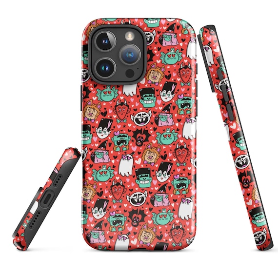 Valloween Tough Case for iPhone | Halloween Phone Case | Spooky Phone Case | Halloween Art | Halloween Protective Phone Case