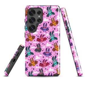 Capa de celular Mothman para celulares Samsung | Capa de celular Halloween | Capa de celular resistente Cryptids | Presente para amantes de Cryptid