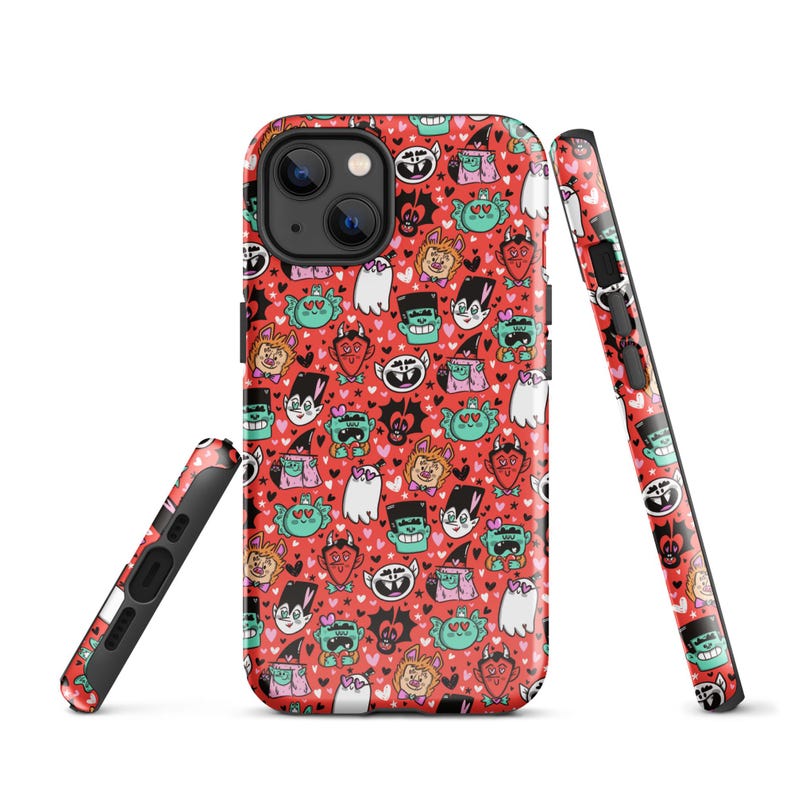 Valloween Tough Case for iPhone | Halloween Phone Case | Spooky Phone Case | Halloween Art | Halloween Protective Phone Case