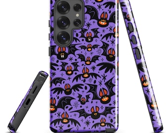 Bat Phone Case for Samsung Phones | Halloween Phone Case | Tough Phone Case Halloween | Halloween Lover Gift