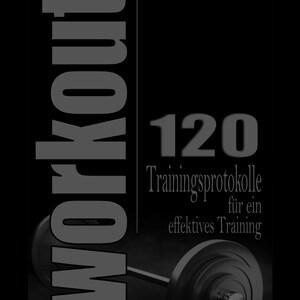 Fitness workout training protocols with body check in DIN A4 format
