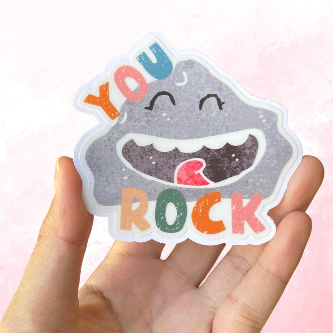 You Rock Cute Kawaii Premium Matte Vinyl Water Reisistant Die Cut ...