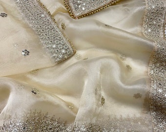 Elegant Organza Bridal Dupatta with Sequin Embellishments - For every occasion