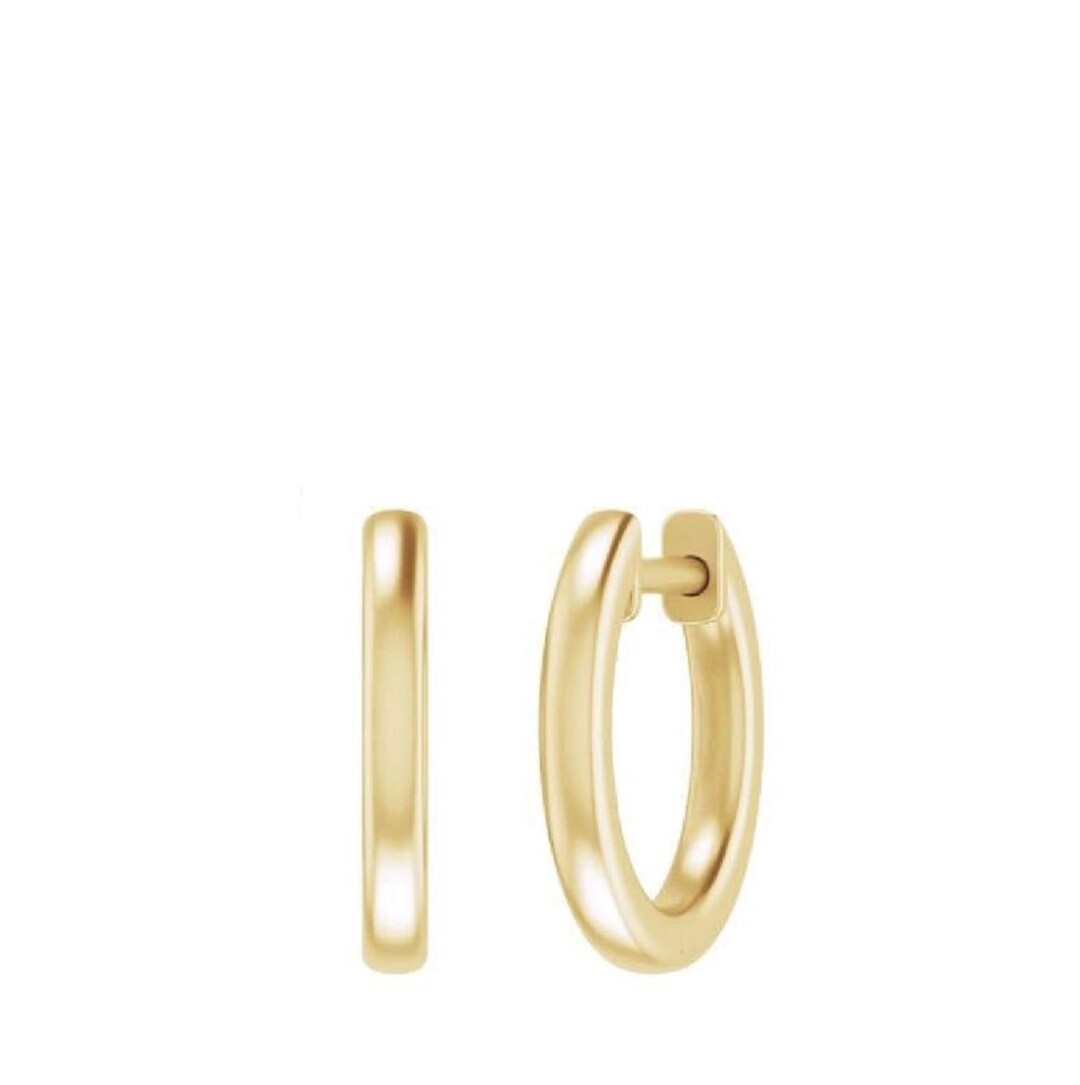 The Blake Earrings – Sustainable Solid Gold Hoop Earrings With Eco ...