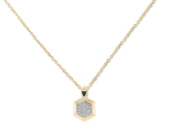 The Lennon - Carbon Couture Hexagon Linea Carbon Neutral Pendant