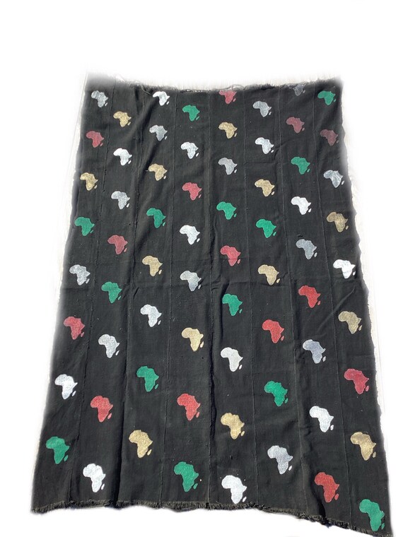 Authentic African Mud Cloth Mali Textile Handcrafted Fabric Etsy