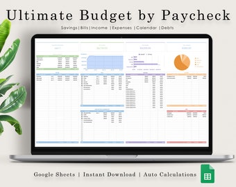 Google Sheets Budget Template, Google Sheets Budget, Budget Spreadsheet Google Sheets, Budget Google Sheets, Monthly Budget Google Sheets