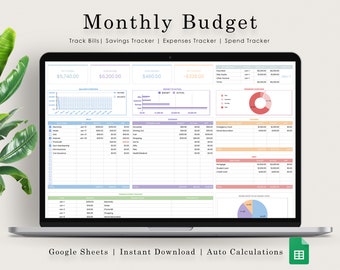Monthly Budget Google Sheets, Google Sheets Budget Template, Google Sheets Budget, Budget Spreadsheet Google Sheets, Budget Google Sheets