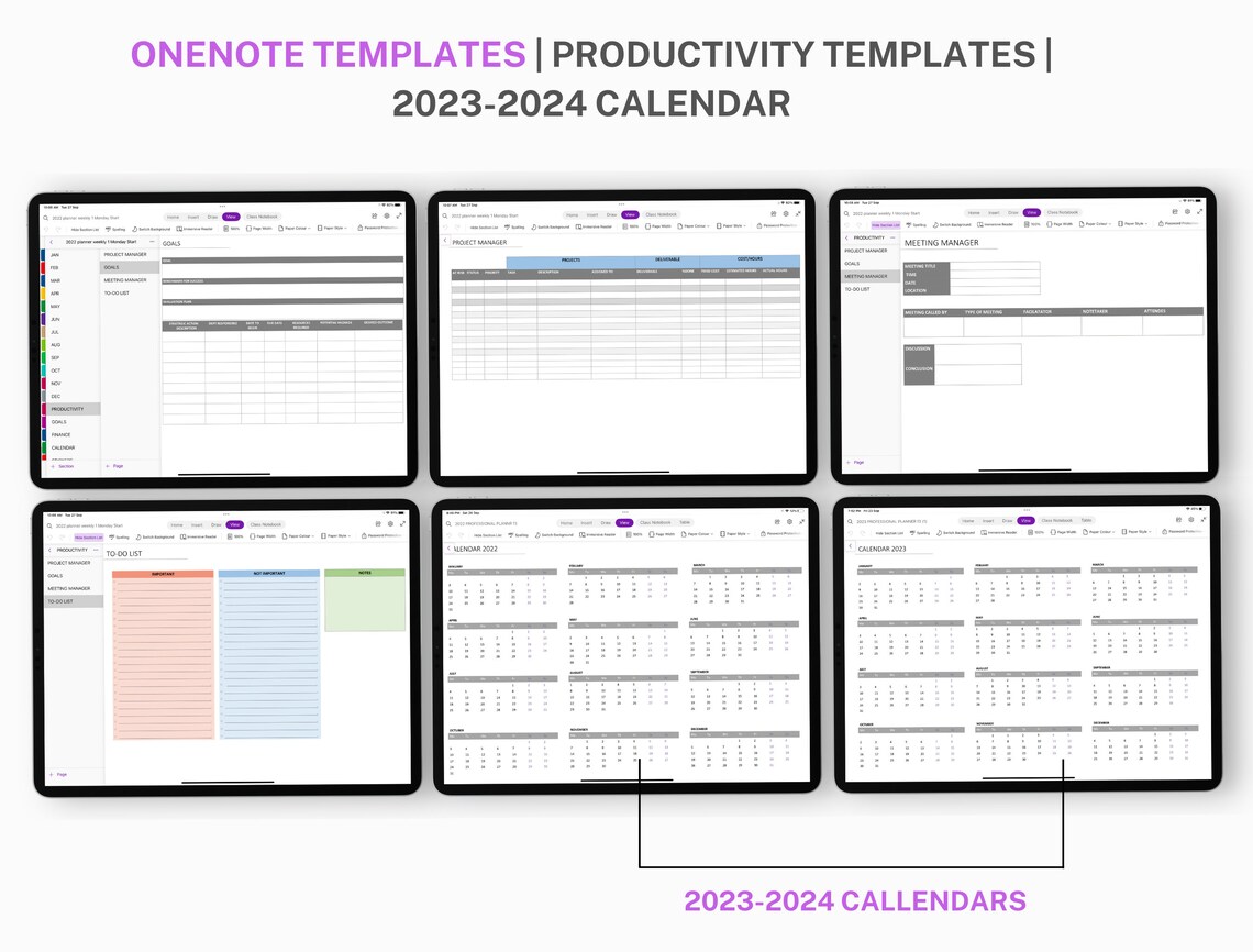 Onenote Digital Planner Onenote Template Project Planner Onenote Onenote Digital Planner Onenote Template Project Planner Onenote