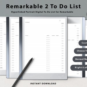 Remarkable 2 テンプレート Remarkable 1 および 2 テンプレートの To Do リスト